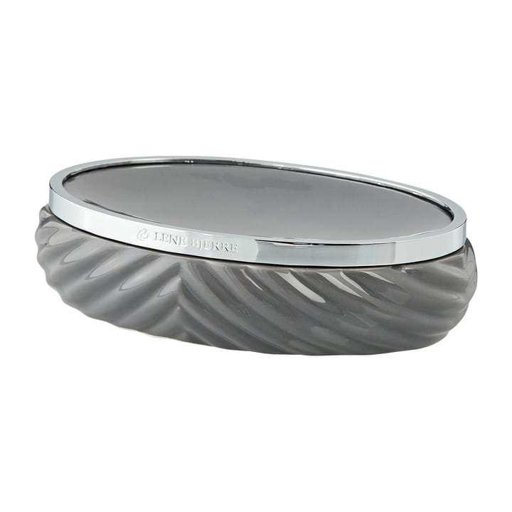 Milda zeepbakje 10,5x14,5 cm - Monument grey-silver - Lene Bjerre