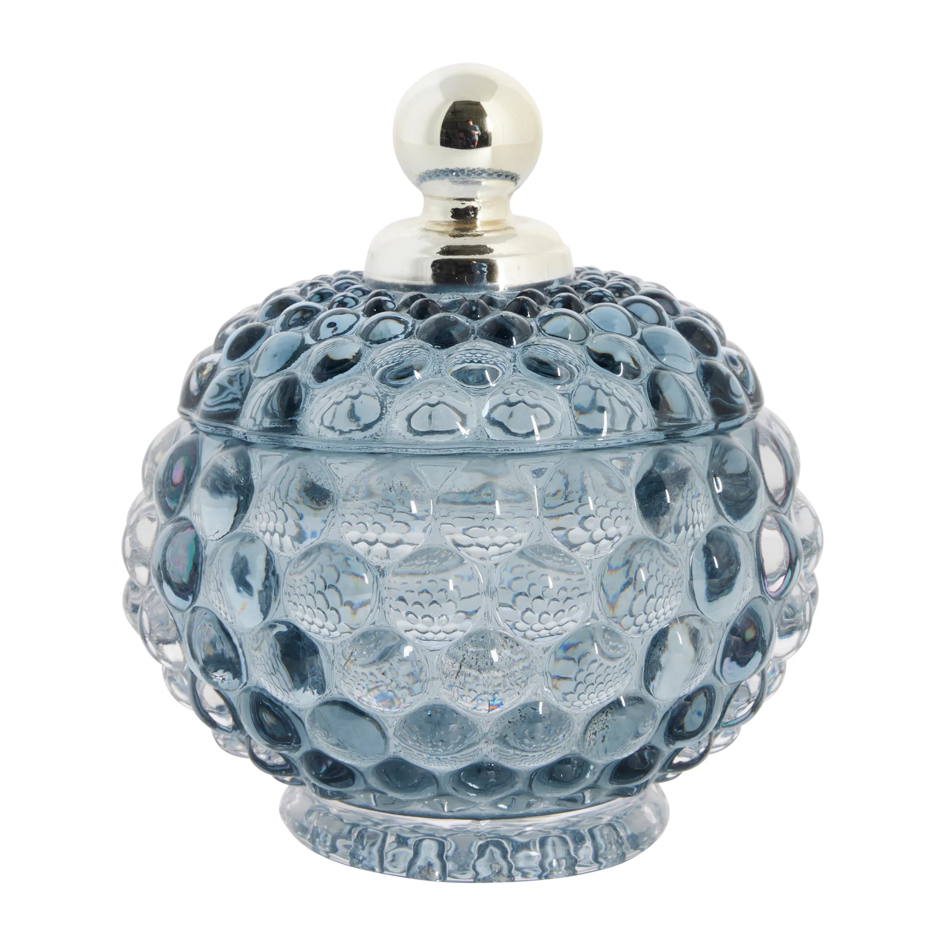 Miya opbergpot met deksel Ø10 cm, Blue Lene Bjerre