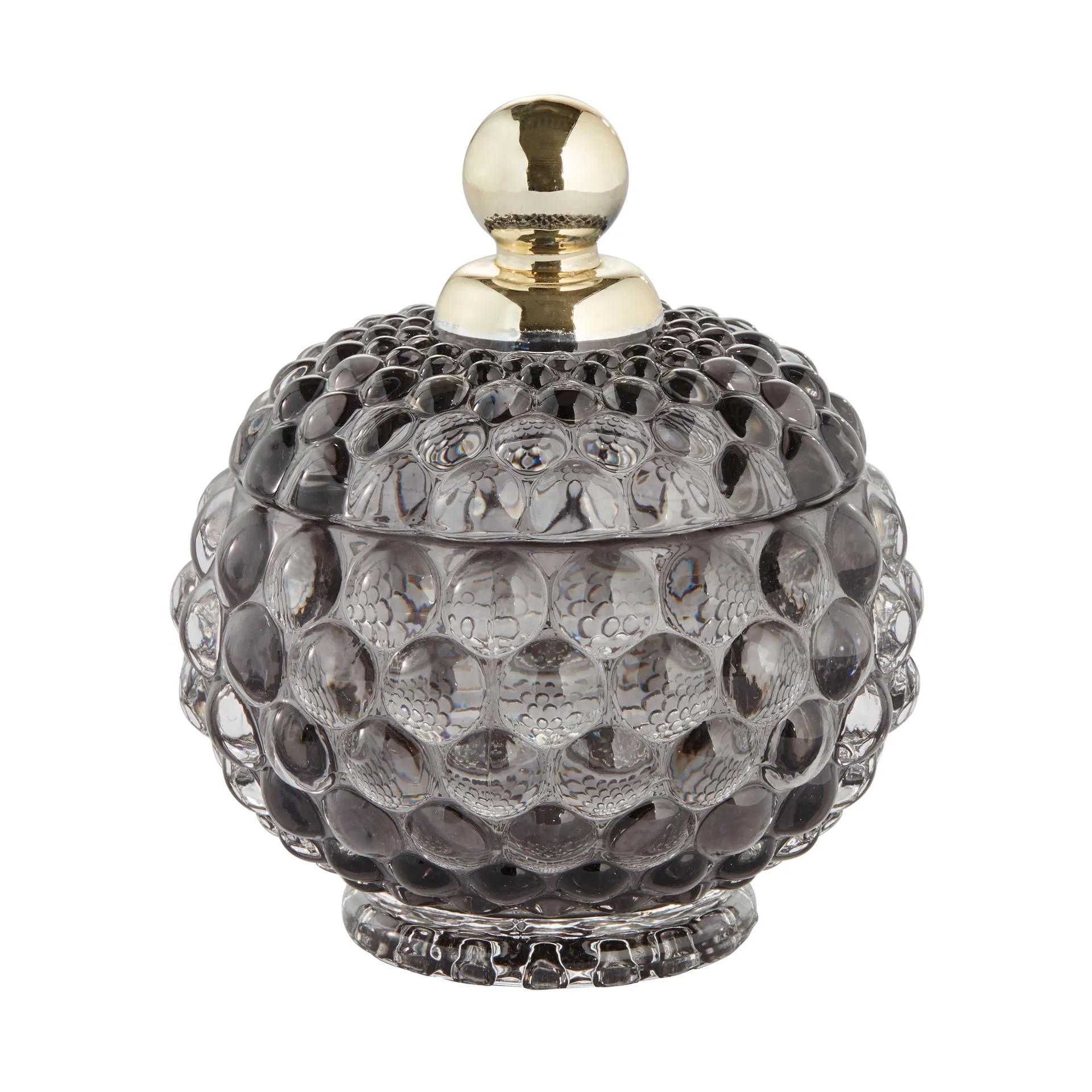 Miya opbergpot met deksel Ø10 cm, Donkergrijs Lene Bjerre