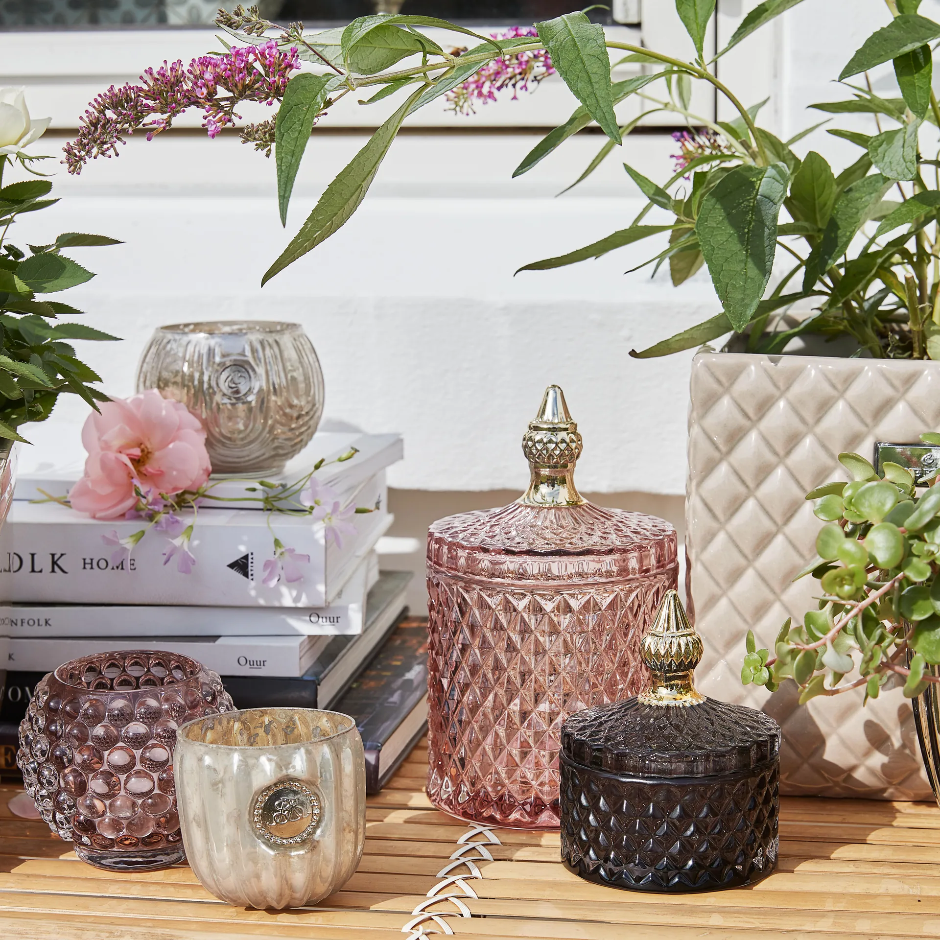 Miya voorraadpot met deksel Ø8,5 cm, Donkergrijs Lene Bjerre