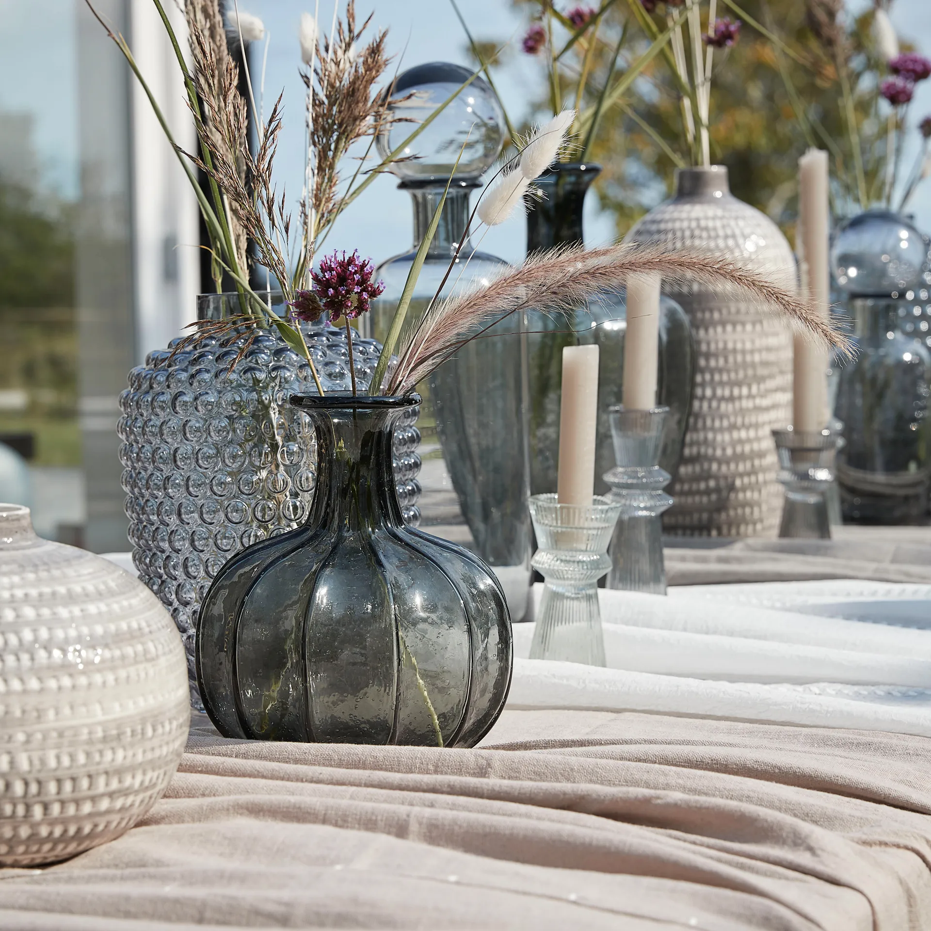 Miyanne vaas 21 cm, Smoked grey Lene Bjerre