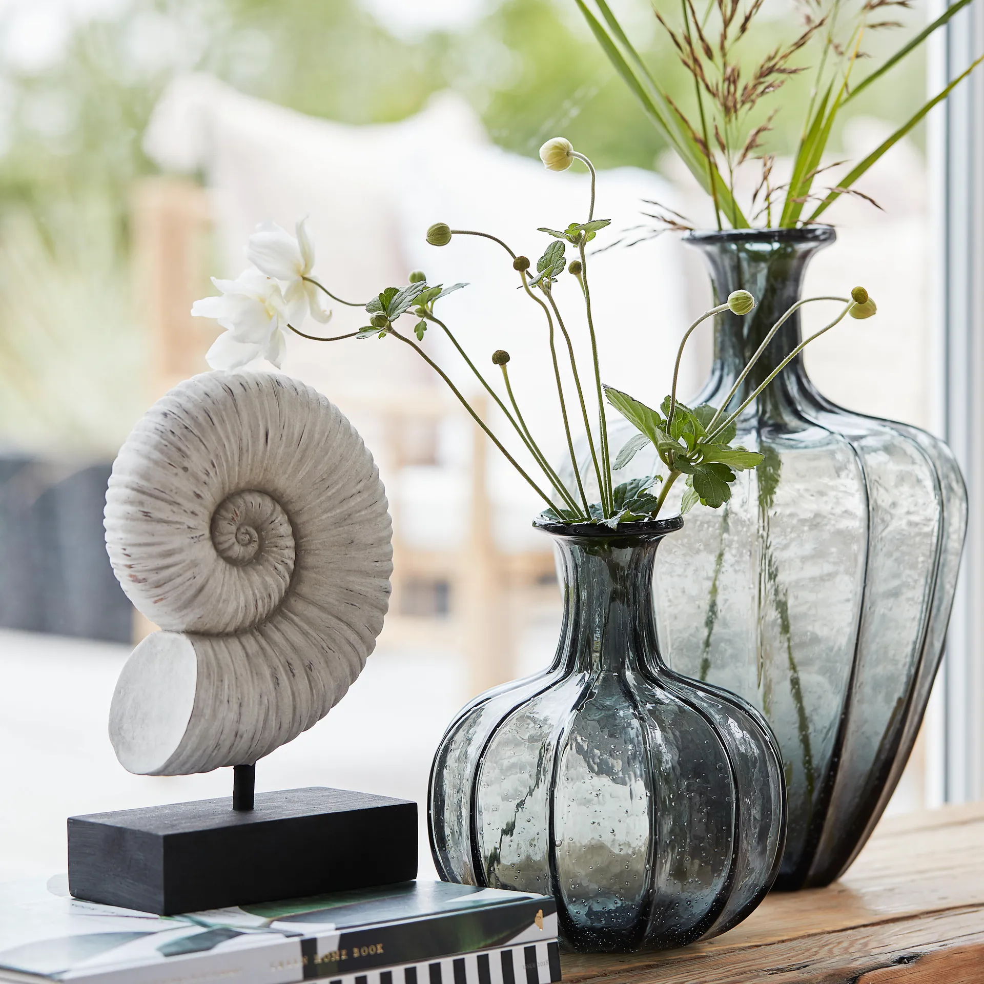 Miyanne vaas 34,5 cm, Smoked grey Lene Bjerre