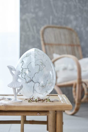 Murina decoratie-ei 15 cm - Clear-white - Lene Bjerre