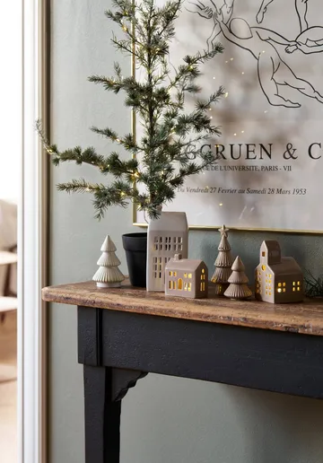 Mythel tree decoratieobject - Wit, Ø8,2xH13,3 cm - Lene Bjerre