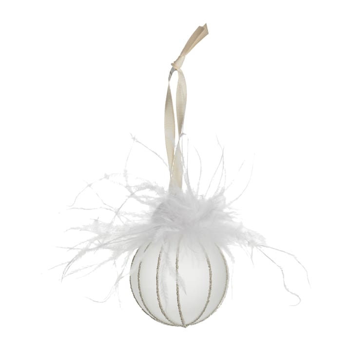 Norilia kerstbal Ø7 cm - white - Lene Bjerre
