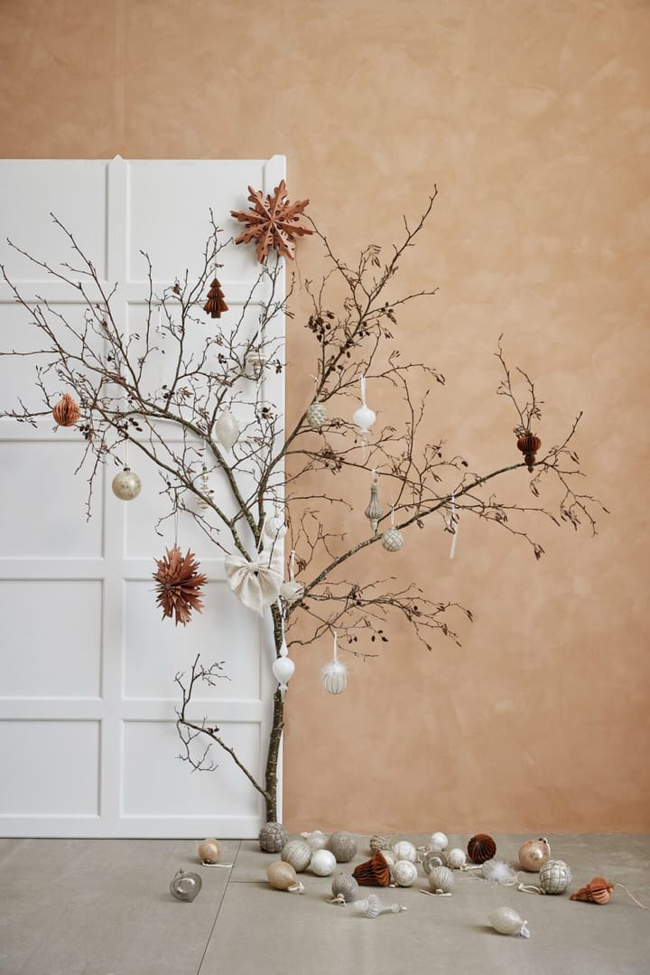Norille kerstbal Ø11 cm, Antiekbruin, net Lene Bjerre