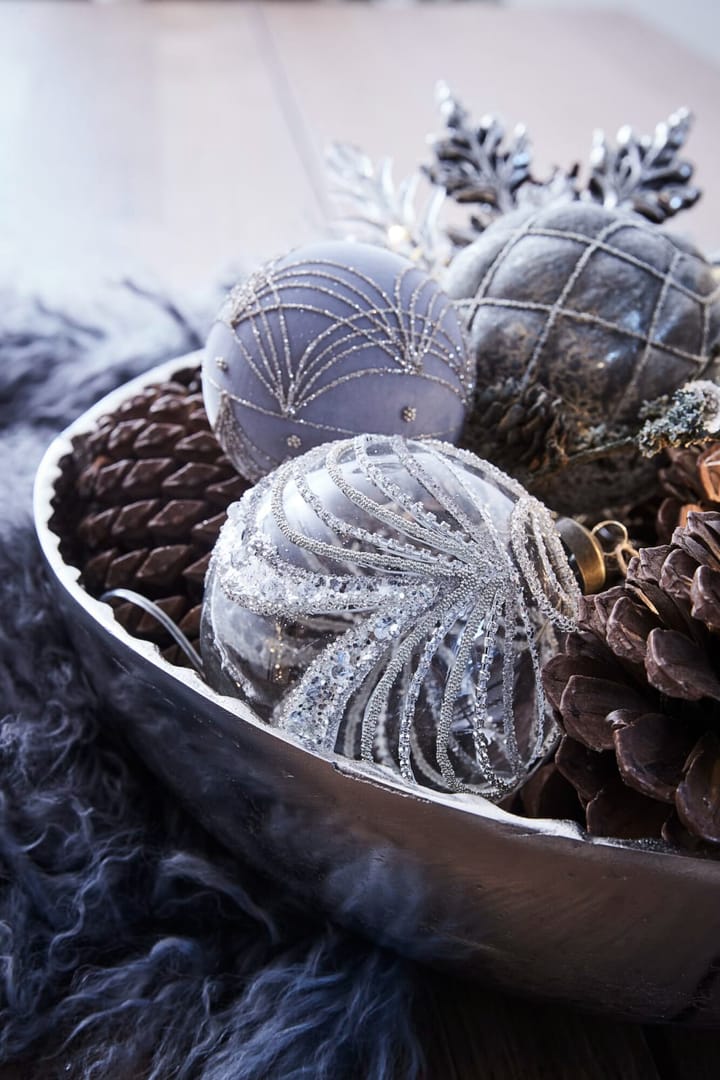 Norille kerstbal Ø11 cm, Donkergrijs, net Lene Bjerre