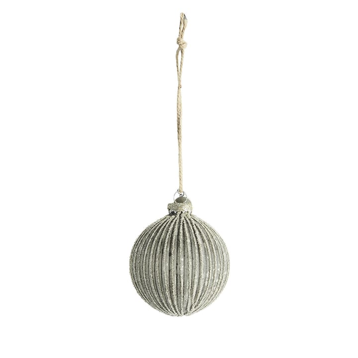 Norille kerstbal Ø8 cm - Dark grey-silver - Lene Bjerre