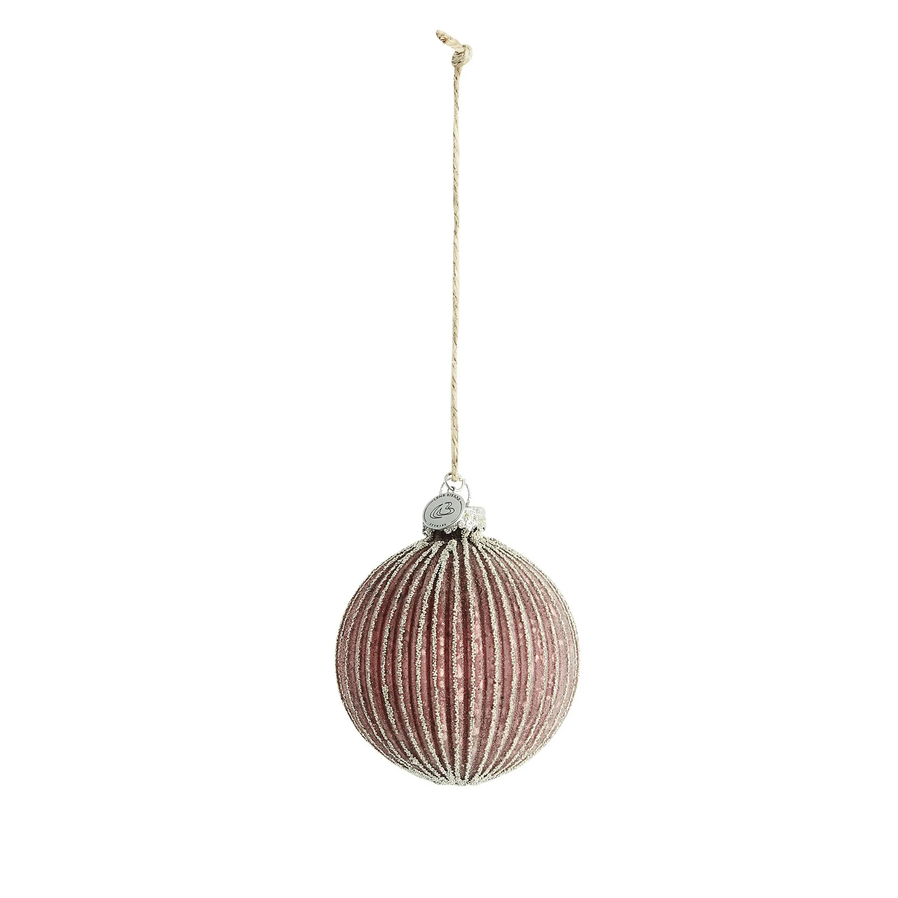 Norille kerstbal Ø8 cm, Pomegranate-light gold Lene Bjerre
