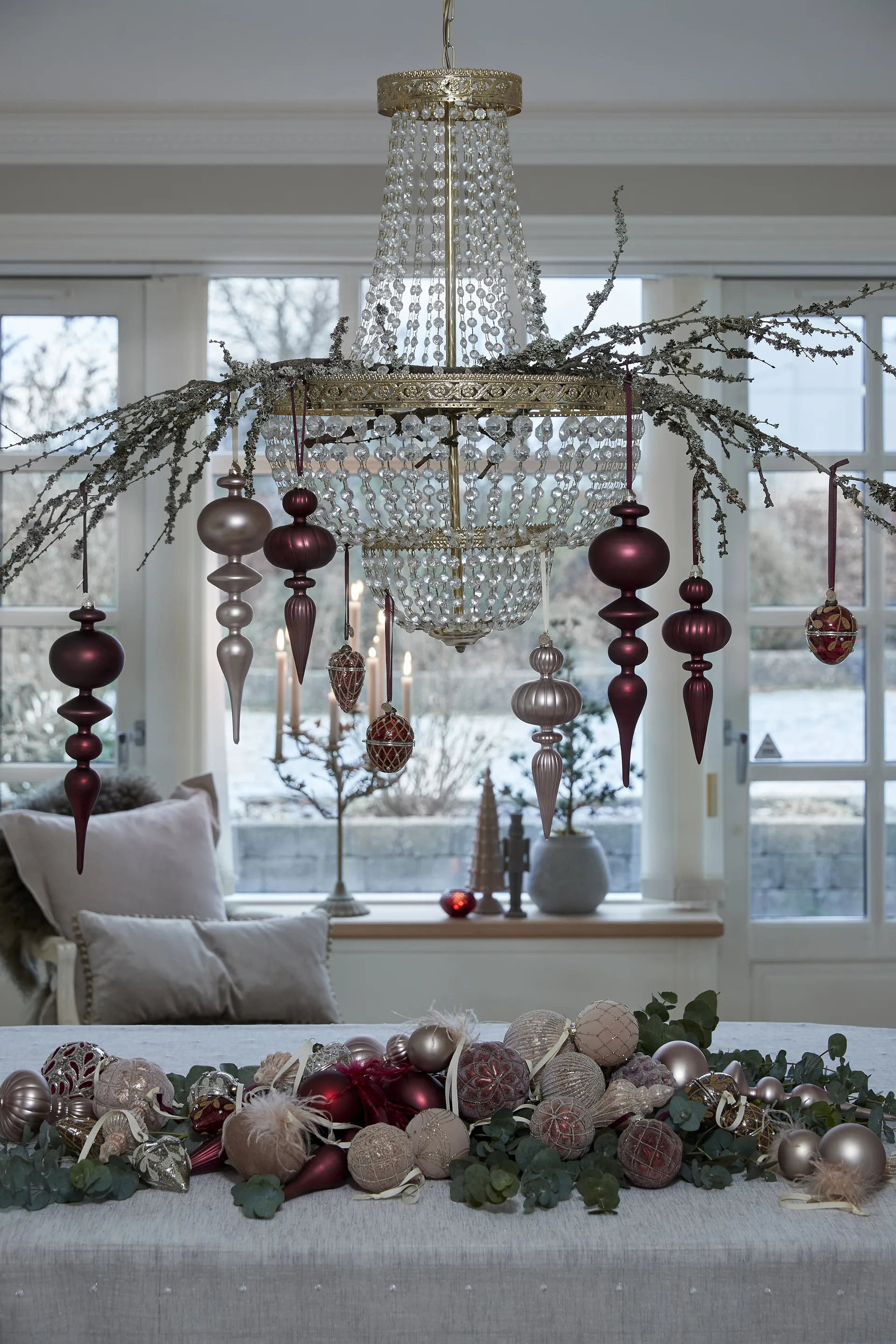 Norille kerstbal Ø8 cm, Pomegranate Lene Bjerre