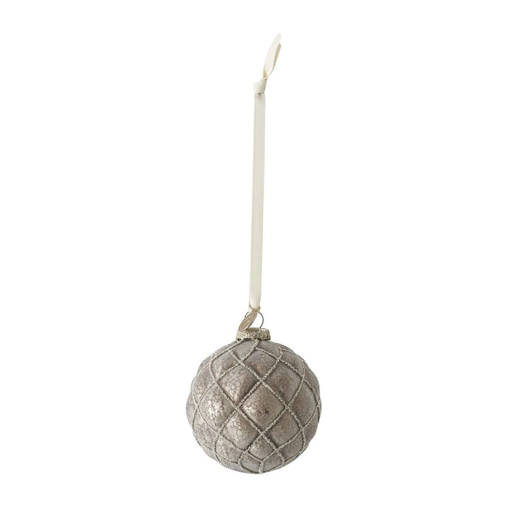 Norille kerstbal geruit Ø8 cm - Antique brown - Lene Bjerre