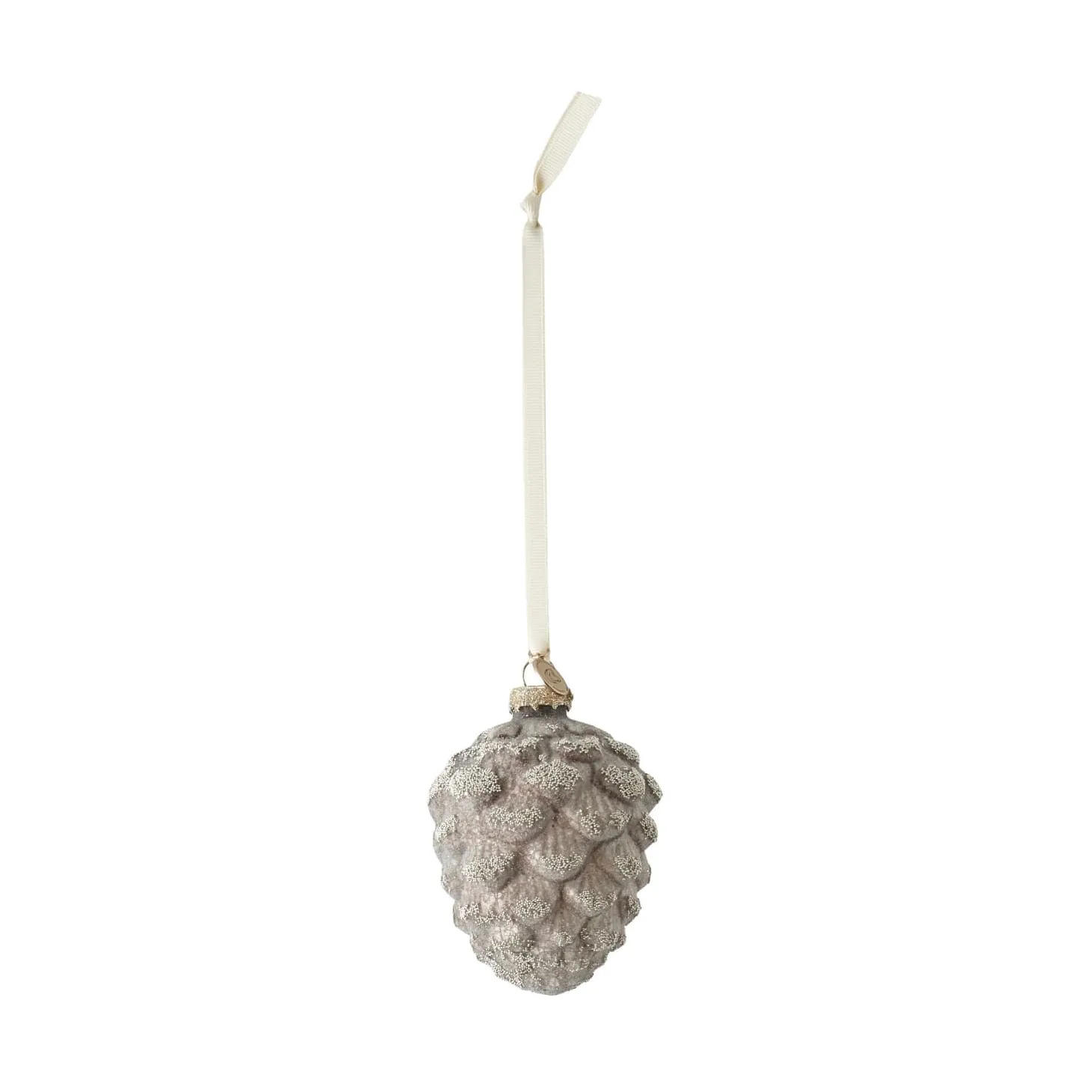Norille kersthanger dennenappel 10 cm, Antiekbruin Lene Bjerre