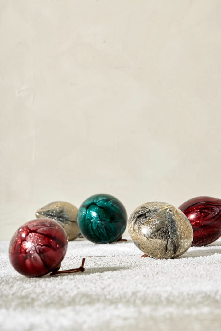 Nosille decoratie kersthanger 12 cm, Zilver-goud Lene Bjerre