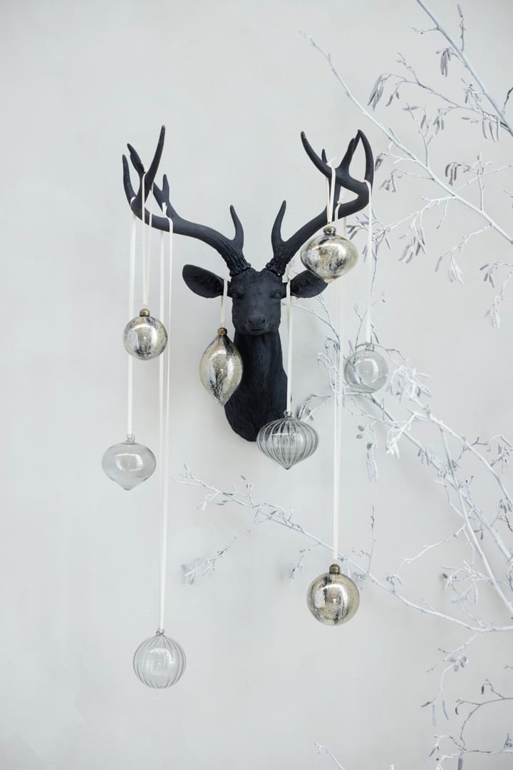 Nosille decoratie kersthanger 12 cm, Zilver-goud Lene Bjerre
