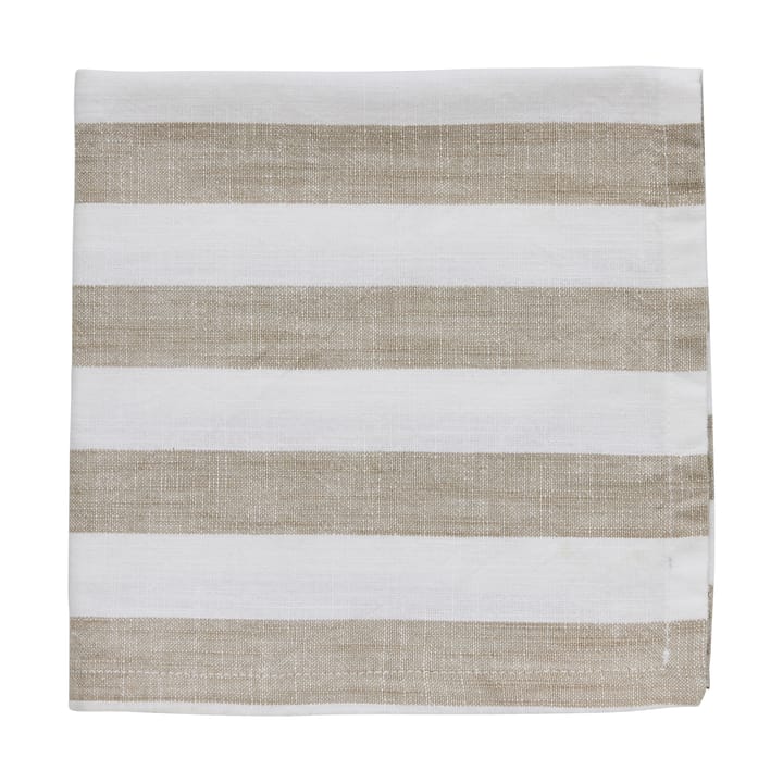 Olivia katoenen servet 40x40 cm - Off White-Linen - Lene Bjerre