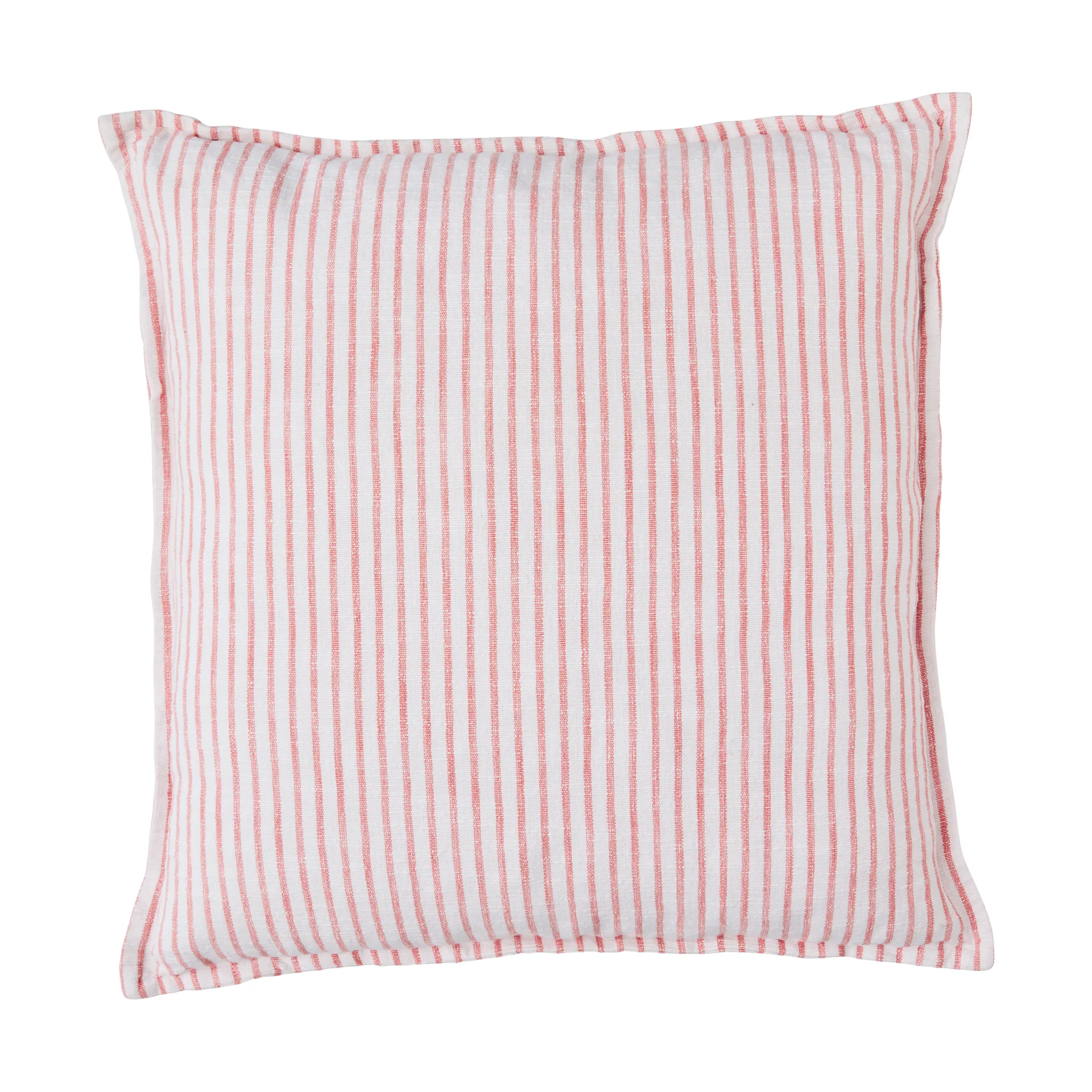 Olivia kussen 60x60 cm, Off White-Dark Coral Lene Bjerre