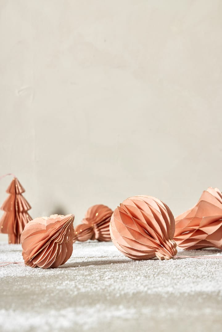 Pappia kersthanger kerstboom 15 cm, Rose Lene Bjerre