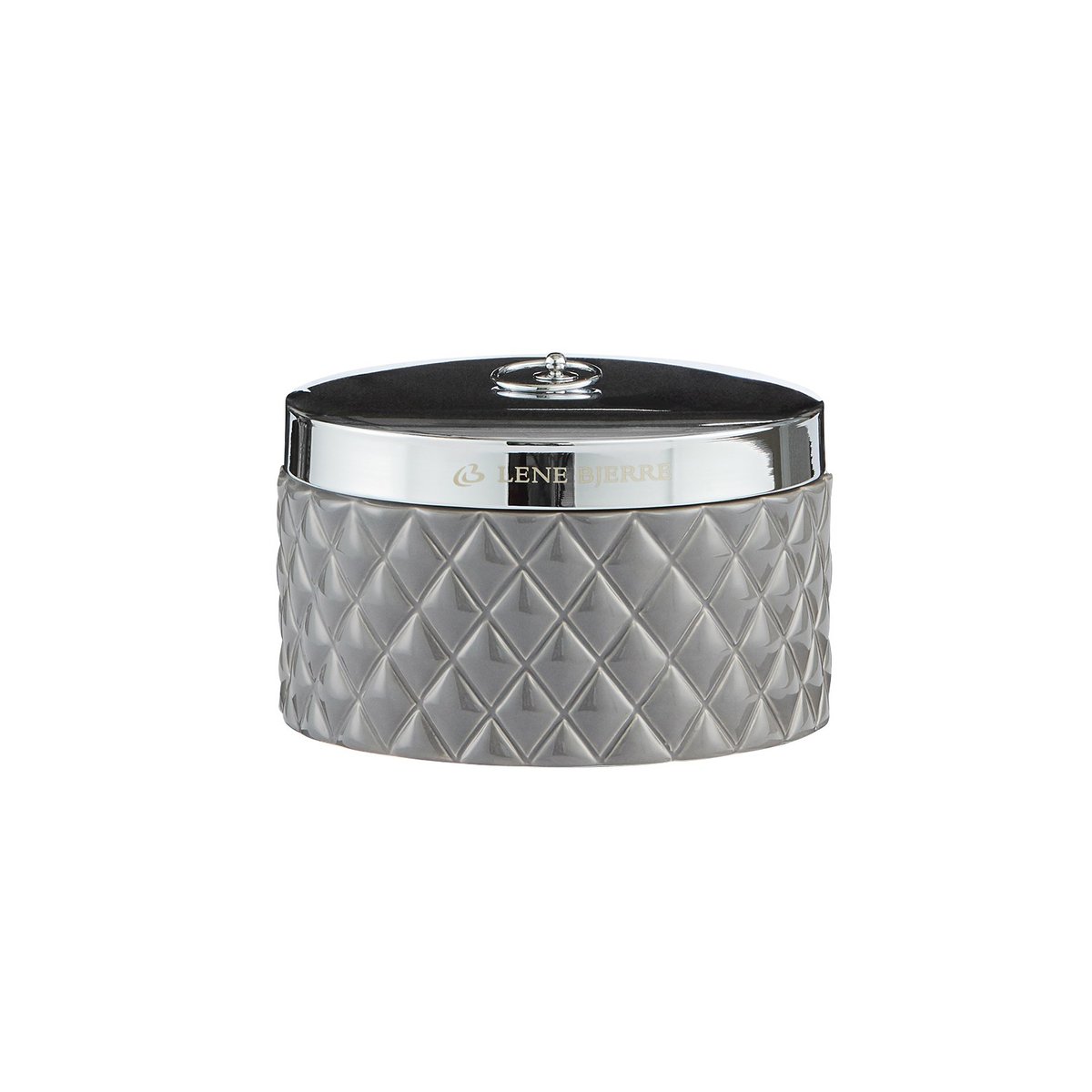 Lene Bjerre Portia opbergdoosje o15 cm Grijs-zilver
