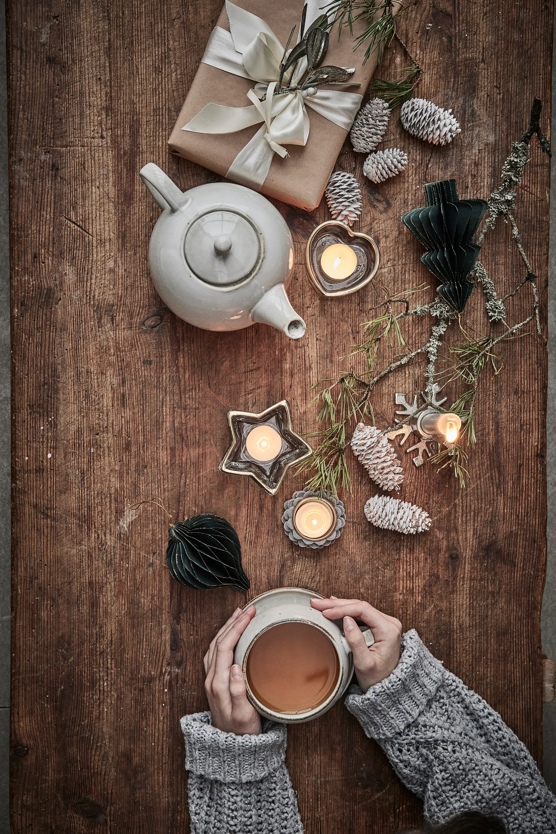 Sella kandelaar, grey Lene Bjerre