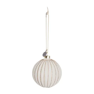 Sella kerstbal Ø8 cm - off white - Lene Bjerre