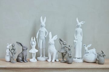 Semina beeldje dansende haas 20 cm - Grey - Lene Bjerre