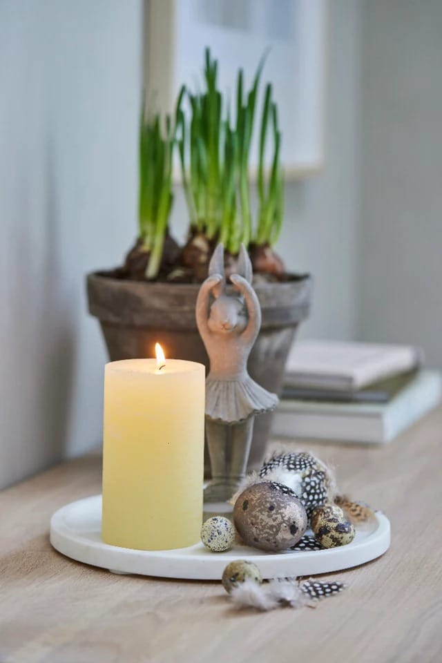 Semina beeldje poserende haas 21 cm - Grey - Lene Bjerre