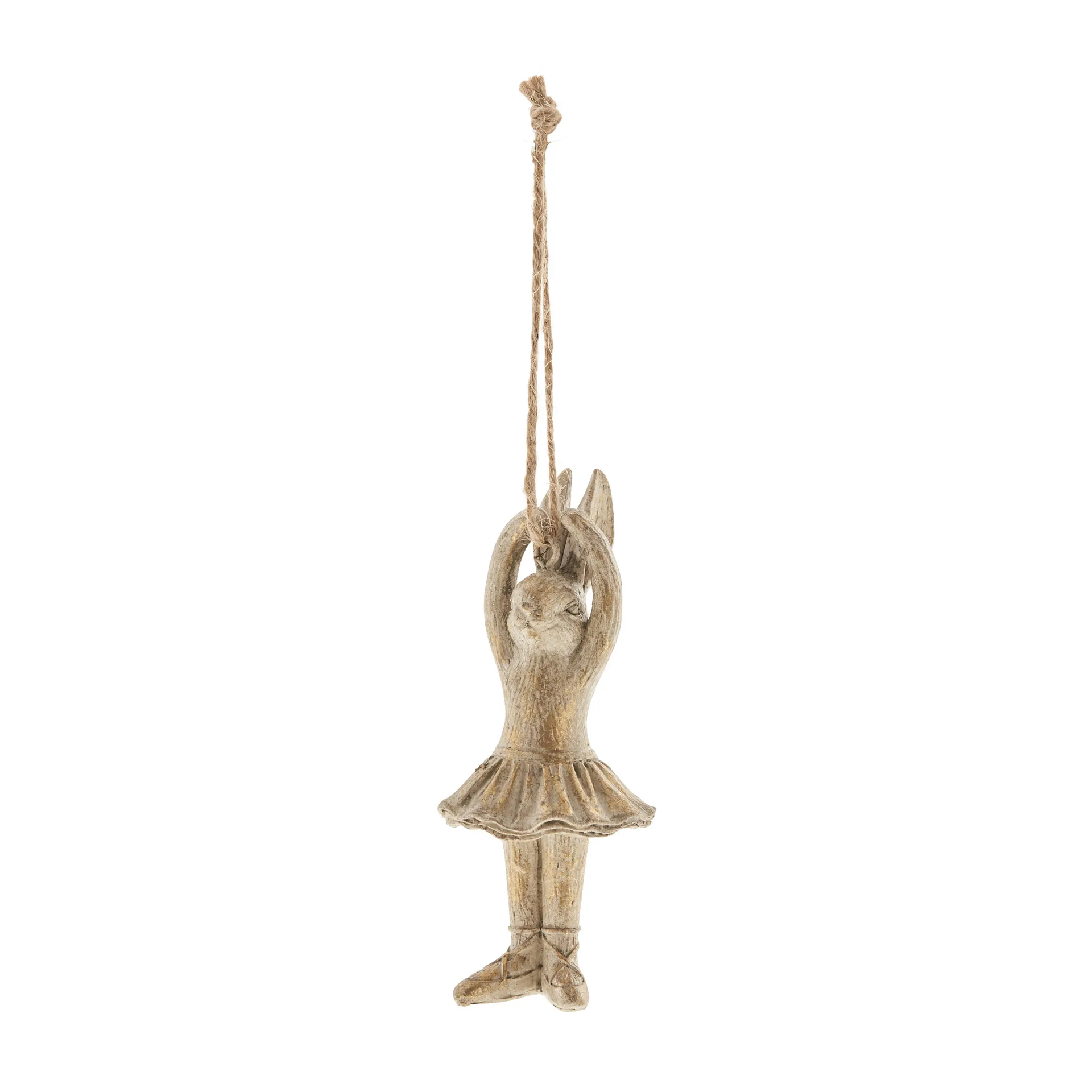Semina paashanger poserende haas, Light gold Lene Bjerre