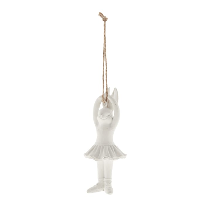 Semina paashanger poserende haas, White Lene Bjerre