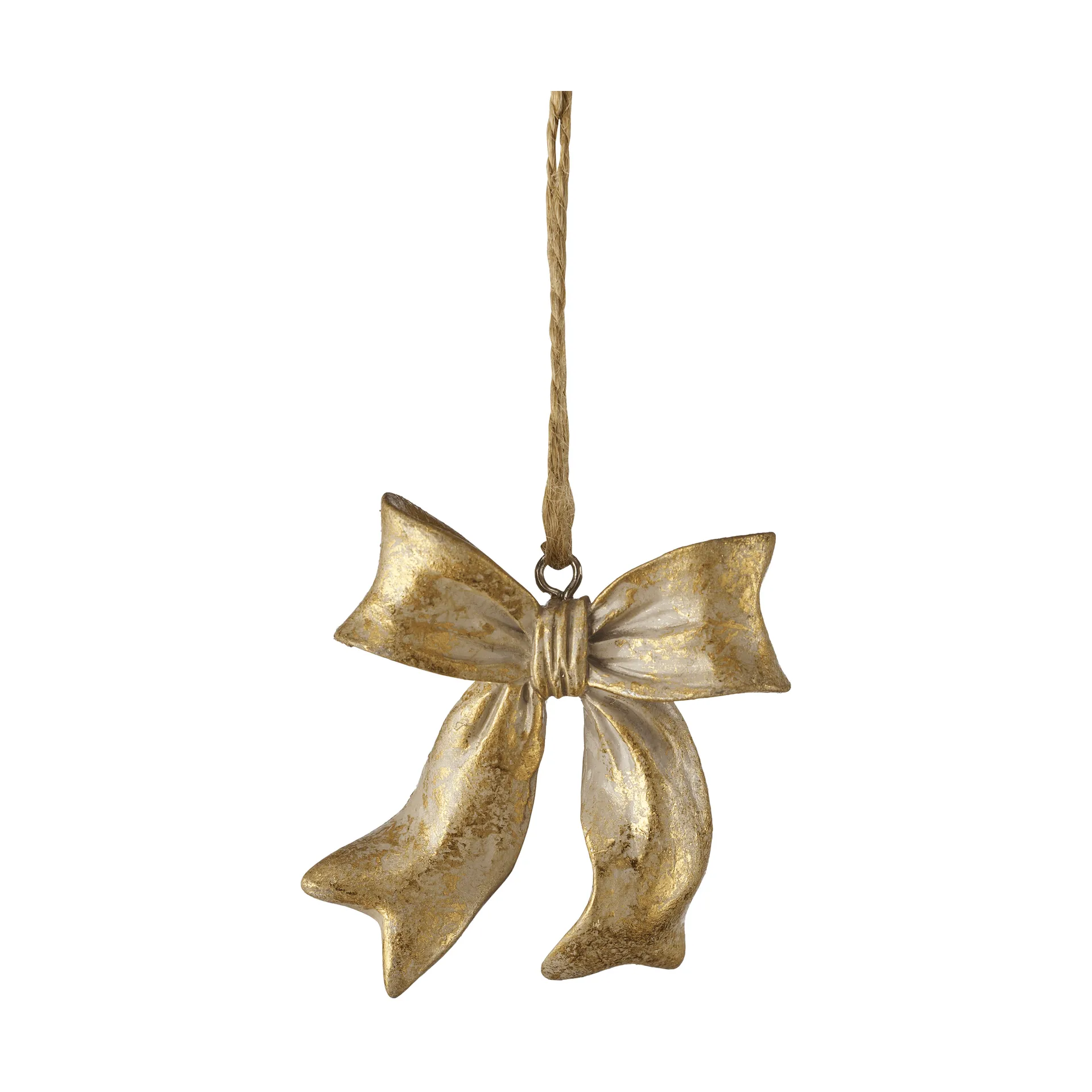Serafina bow hanger, Goudkleurig, 6x2,5x6,7 cm Lene Bjerre