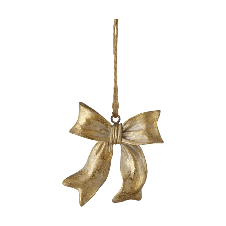 Serafina bow hanger - Goudkleurig, 6x2,5x6,7 cm - Lene Bjerre