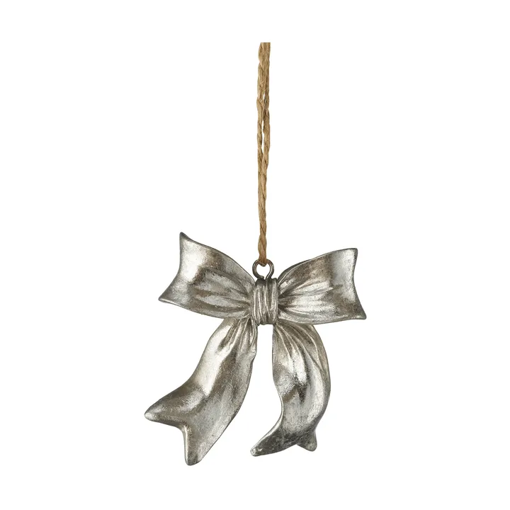 Serafina bow hanger - Zilverkleurig, 6x2,5x6,7 cm - Lene Bjerre