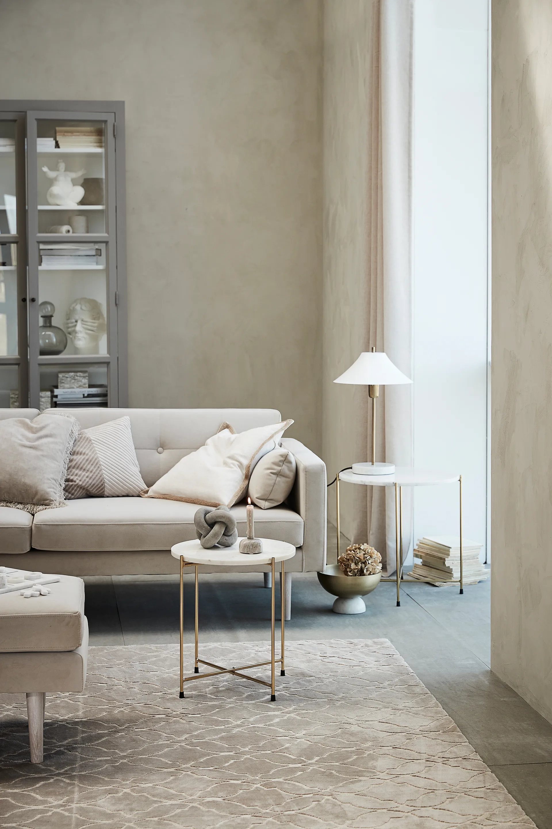 Serafina decoratie knoop 13 cm, Grey Lene Bjerre