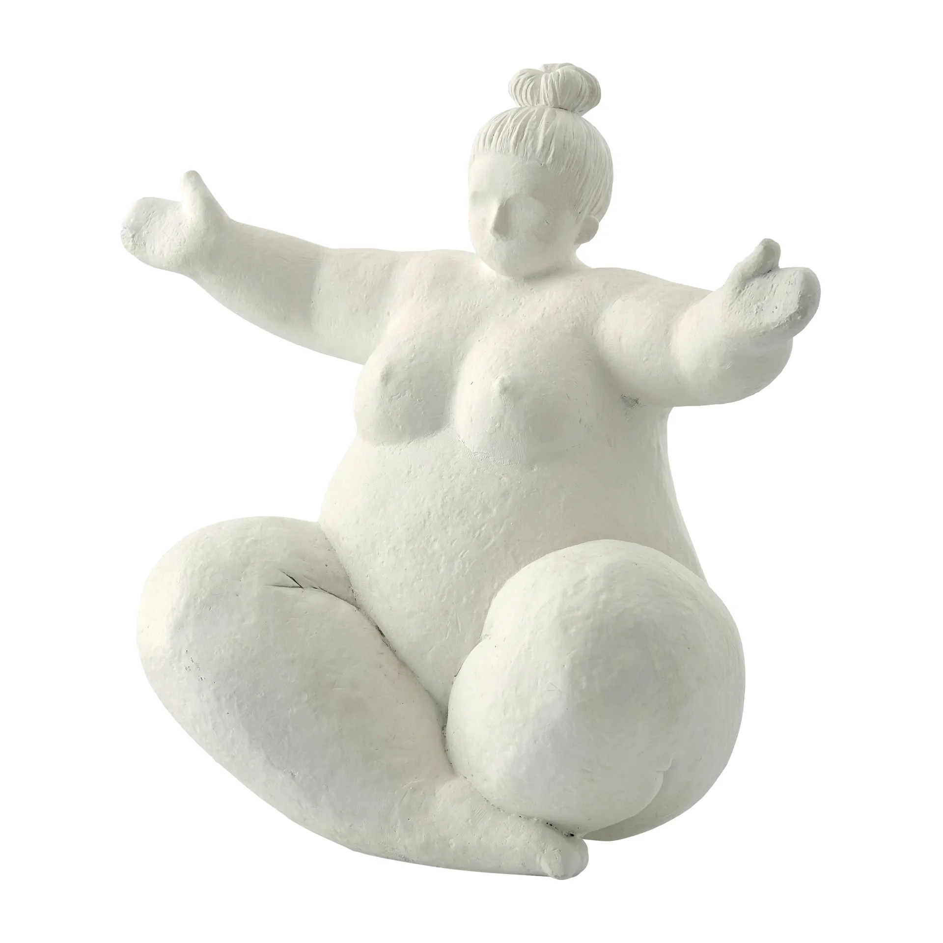 Serafina decoratie vrouw omhelzing 24 cm, White Lene Bjerre