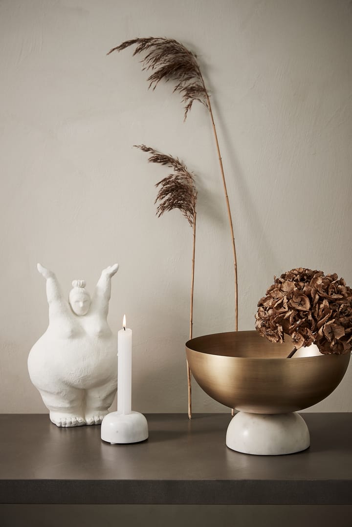 Serafina decoratie vrouw staand 28 cm, White Lene Bjerre