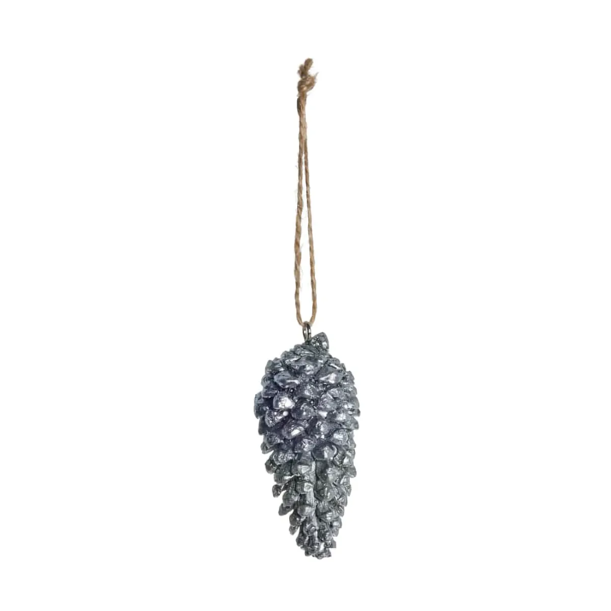 Serafina dennenappel decoratiehanger 8,2 cm, Antiekzilver Lene Bjerre