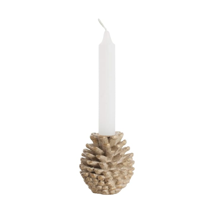 Serafina kandelaar 8 cm, Antiekgoud kaars Lene Bjerre