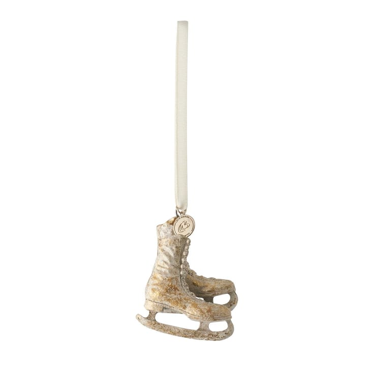 Serafina kersthanger schaatsen 8 cm, Antiekgoud Lene Bjerre