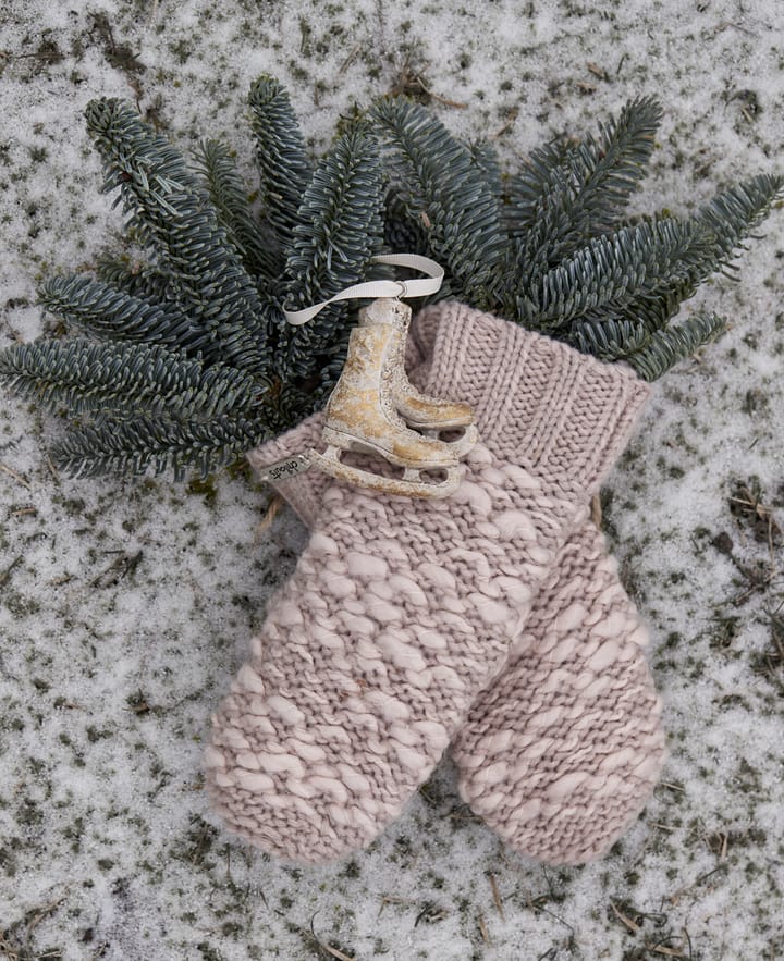 Serafina kersthanger schaatsen 8 cm, Antiekgoud Lene Bjerre