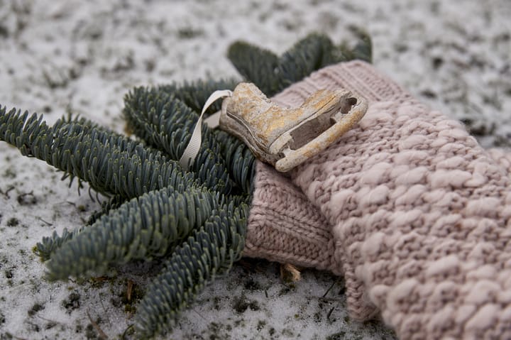Serafina kersthanger schaatsen 8 cm, Antiekgoud Lene Bjerre