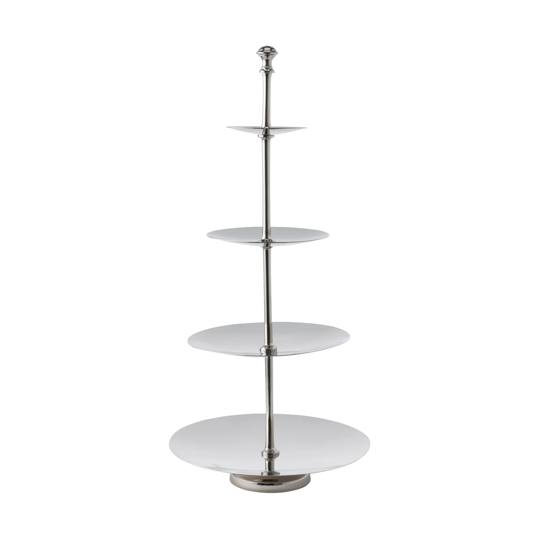 Sigrine etagère, Zilverkleurig, 25x25xH53 cm Lene Bjerre