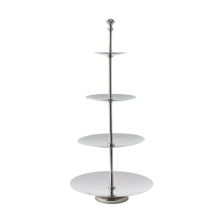 Sigrine etagère - Zilverkleurig, 25x25xH53 cm - Lene Bjerre