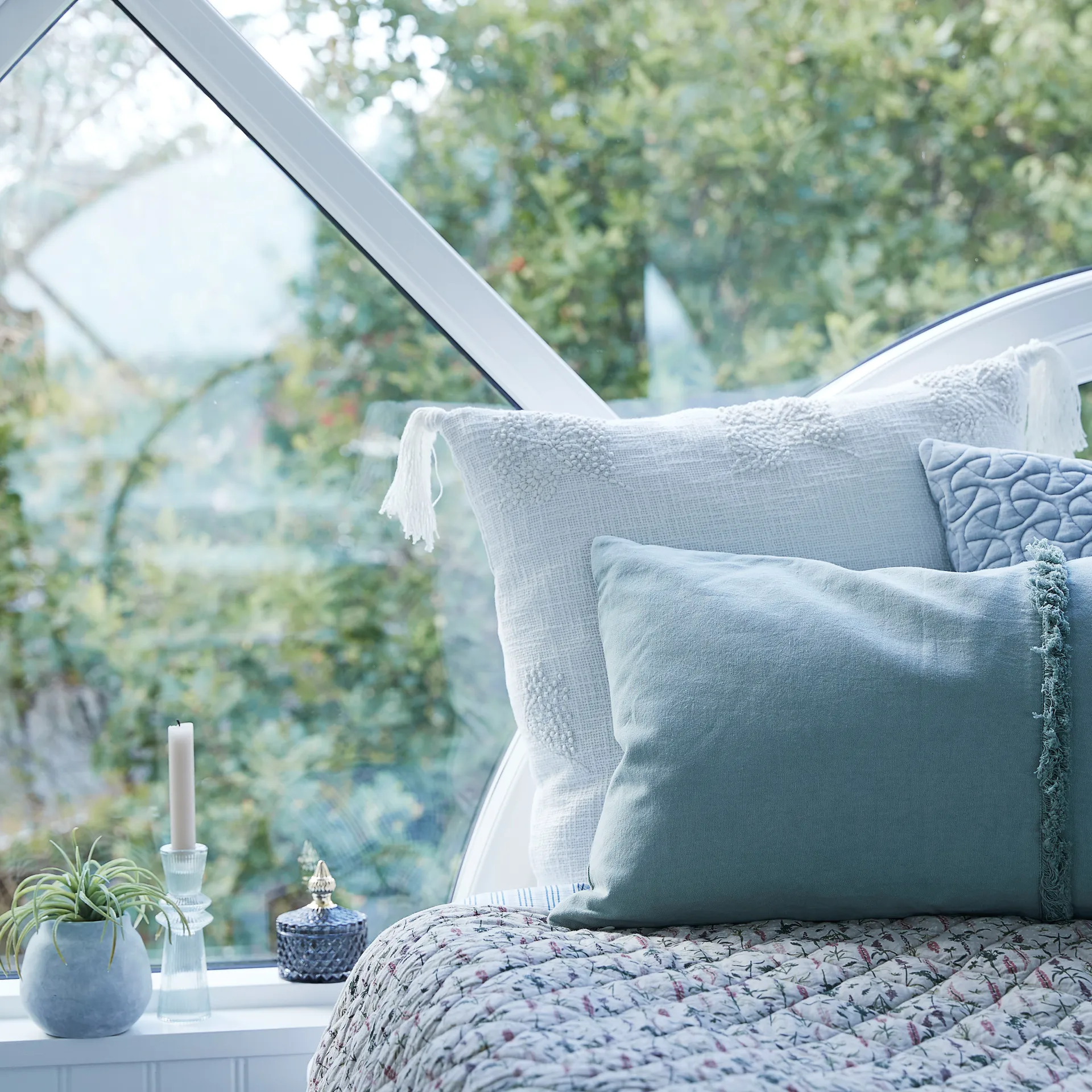 Sivia kandelaar 15,5 cm, Iceberg green Lene Bjerre