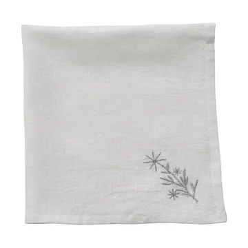 Starlia stoffen servet - Wit-zilver, 45x45 cm - Lene Bjerre