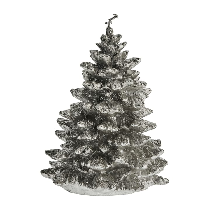 Trelia decoratiekaars boom zilver - 15 cm - Lene Bjerre