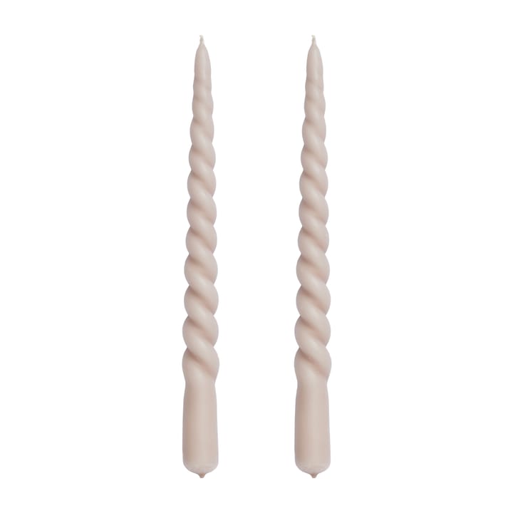 Twisted gedraaide kaarsen 25 cm 2-pack - Bark - Lene Bjerre