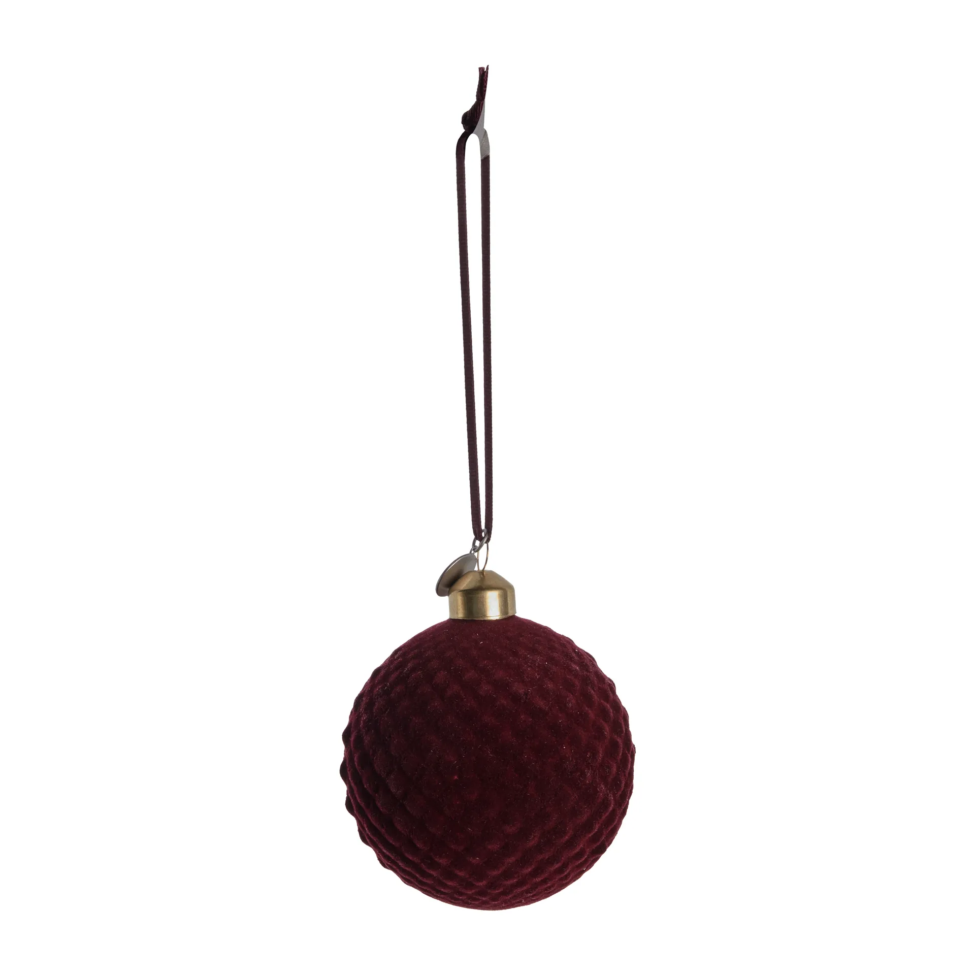 Velvitie kerstbal Ø8 cm, pomegranate Lene Bjerre