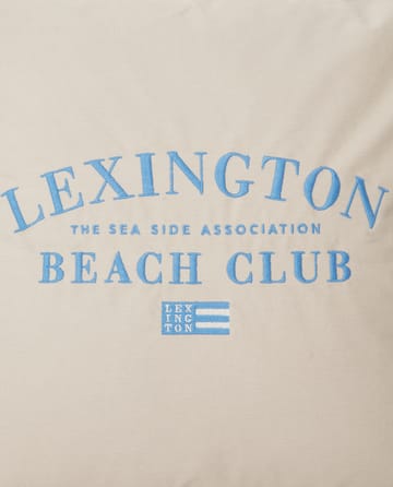 Beach Club Embroidered kussenhoes 50x50 cm - Beige-blauw - Lexington