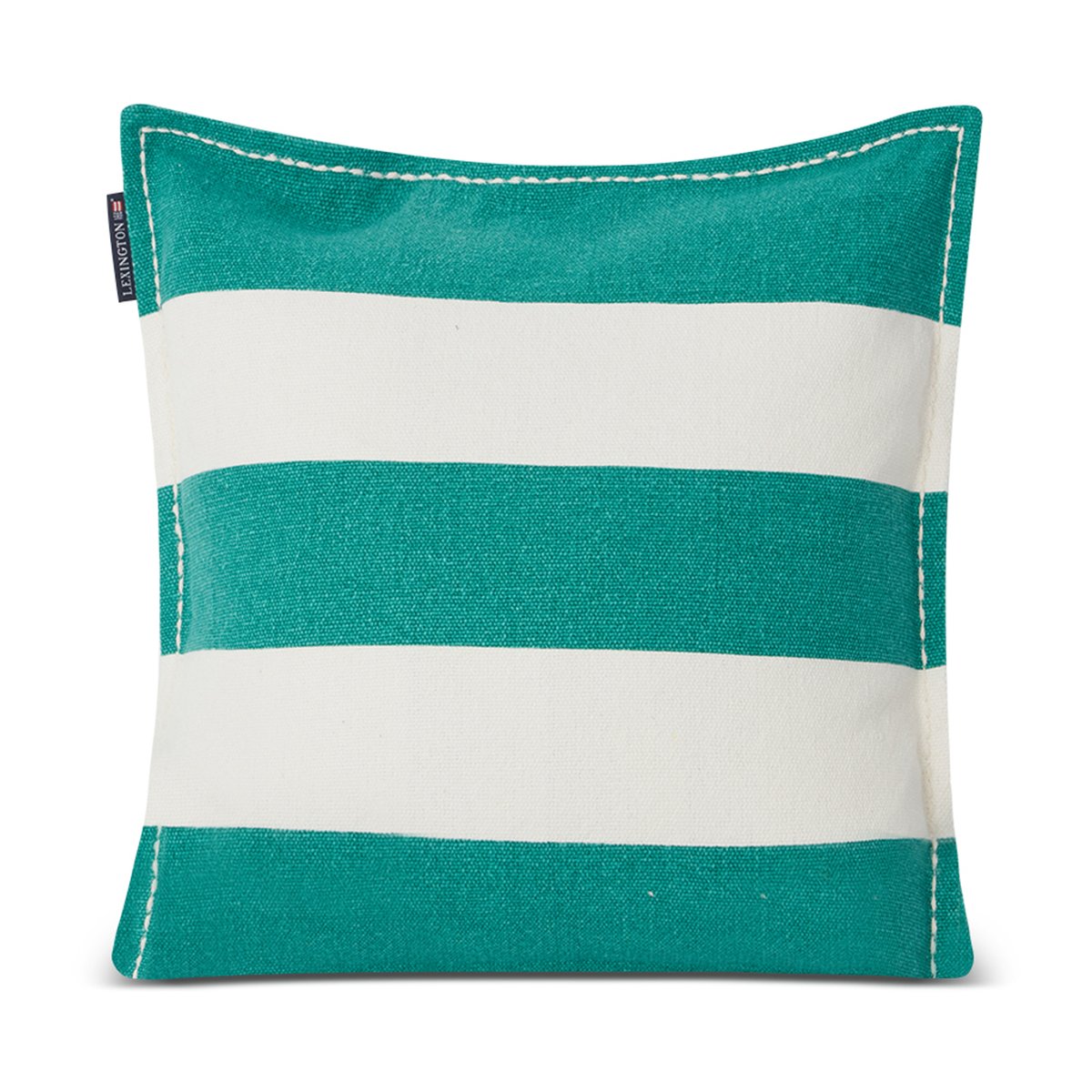 Lexington Block Stripe Printed kussenhoes 50x50 cm Groen-wit