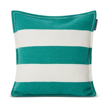 Block Stripe Printed kussenhoes 50x50 cm - Groen-wit - Lexington