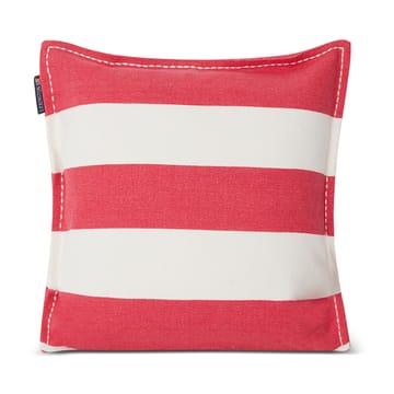 Block Stripe Printed kussenhoes 50x50 cm - Roze-wit - Lexington